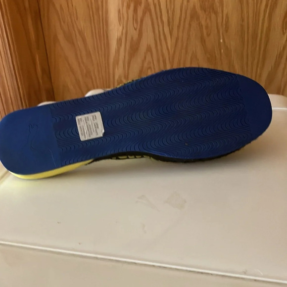 Puma Fendy Espadrille Slides Sulphur Spring/blue/black Slip on Sz 7 1/2 GUC - Picture 3 of 13
